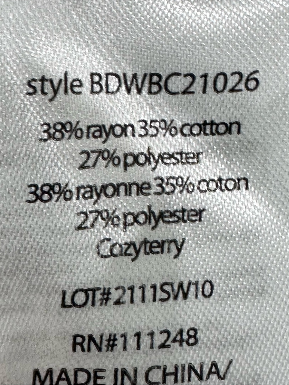 BAREFOOT DREAMS BEACH cozyterry crossover pullover hoodie white large - Picture 6 of 6